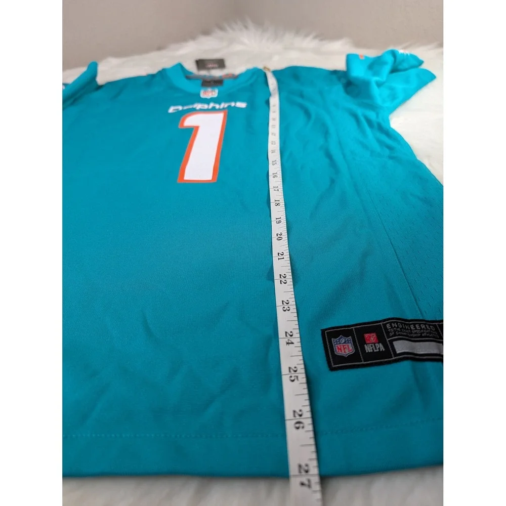 Nike Miami Dolphins Jersey Youth L 14/16 Aqua Tua Tagovailoa #1 NFL Football